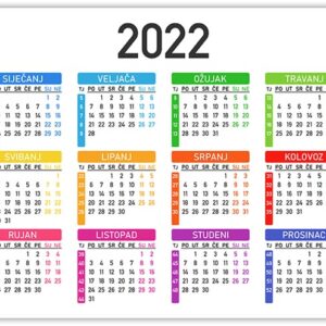 Vektorski kalendar 2022 Vektorski kalendar 2022