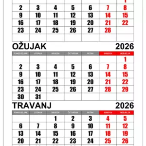 Kalendar veljača, ožujak, travanj 2026 kalendar-veljaca-ozujak-travanj-2026